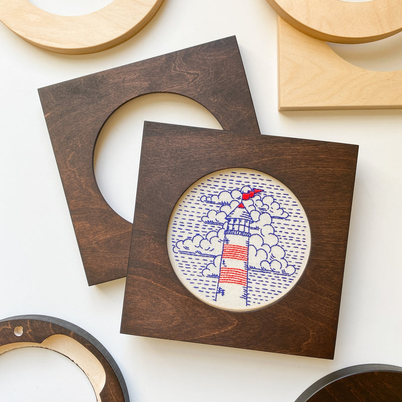 Modern Embroidery Hoop Frame for 6" Hoop