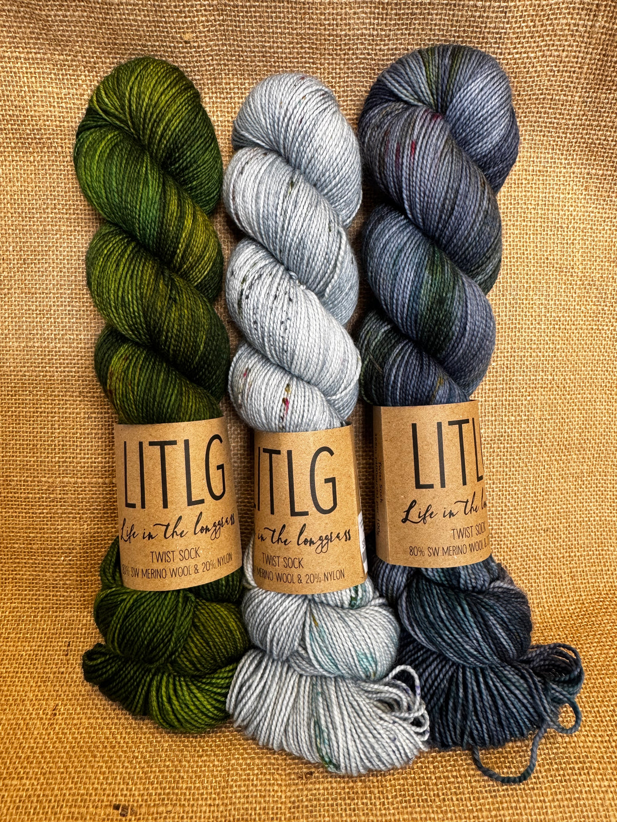 Casapinka Hiss and Vinegar MKAL 2025 - Life in the Long Grass - Twist Sock - Rain