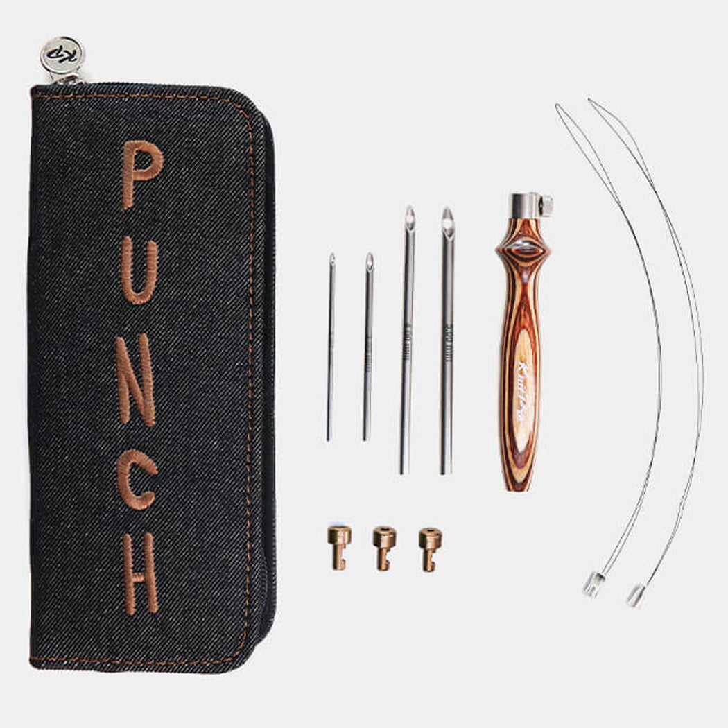 knitter's pride punch needle kit - earthy