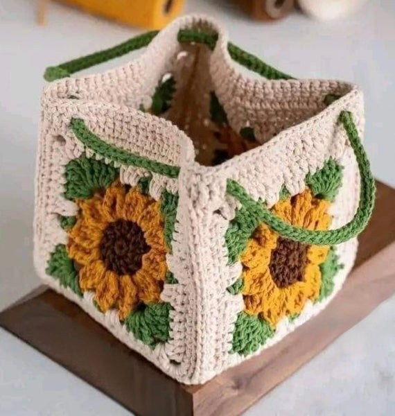 Free with Purchase Granny Square Sunflower Pouch - September 13-  1:00PM-4:00PM