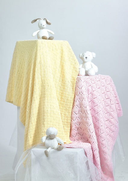 Baby Blanket Knitting Pattern for James C Brett Flutterby (JB 951)