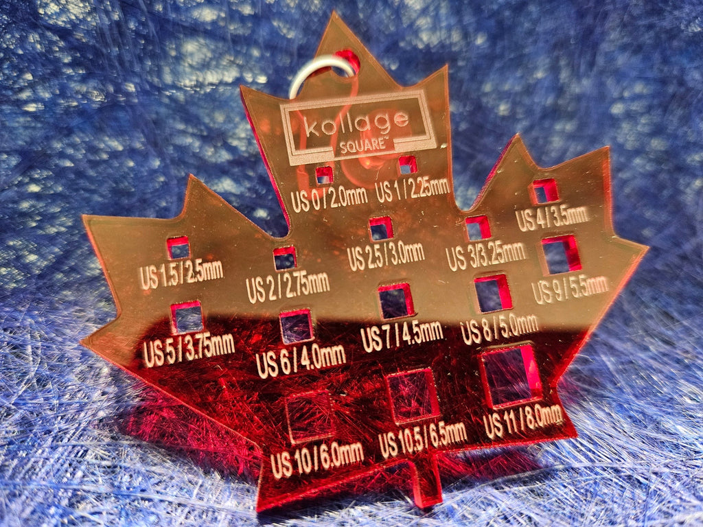 Kollage Square Needle Gauge - Maple Leaf