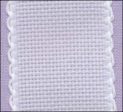 White Aida 14 ct Bookmark