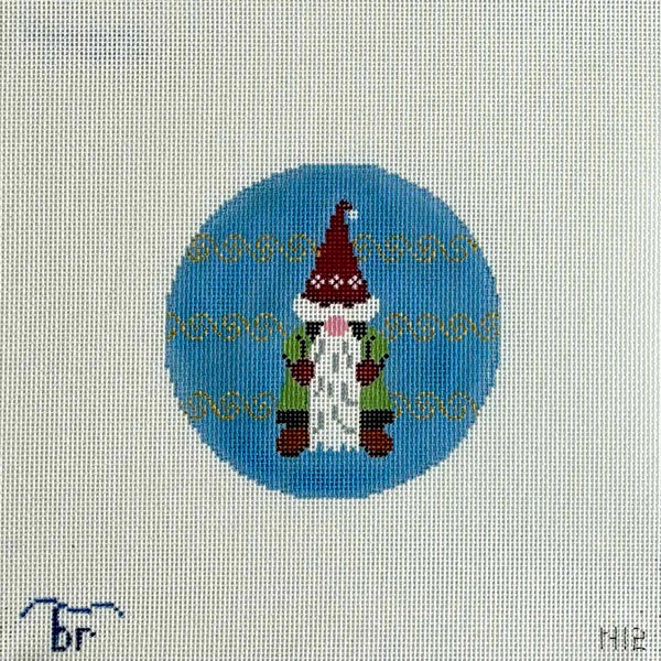 Nisse Round Needlepoint Canvas