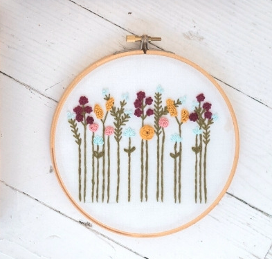 Embroidery Kit - Autumn Wildflowers