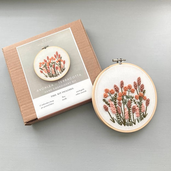 Embroidery Kit - Avonlea in Terracotta