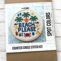 Beach Please Counted Cross Stitch Kit