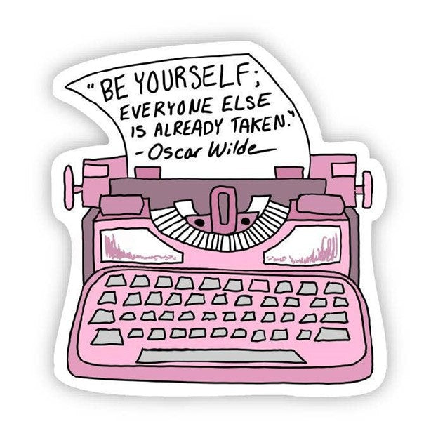 Be Yourself Oscar Wilde Quote Sticker