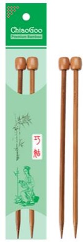 ChiaoGoo Patina Bamboo Single Point 7-inch Straight Needles