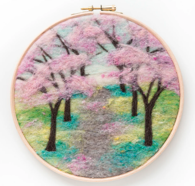 Cherry Blossoms Needle Felting Kit