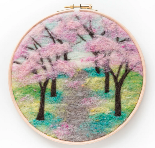 Cherry Blossoms Needle Felting Kit