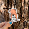 Wiggle Butt Boxer Sticker
