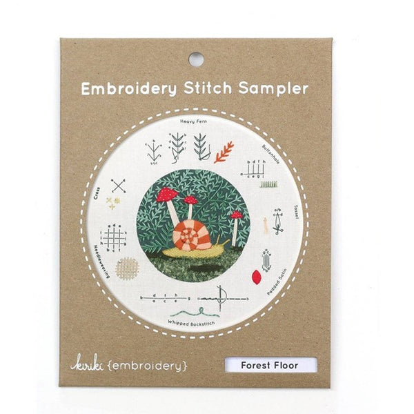 Embroidery Stitch Sampler - Forest Floor