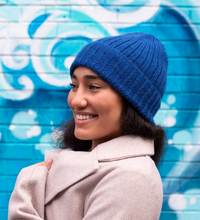 Learn to Knit Hat Kit - Blue