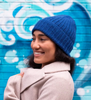 Learn to Knit Hat Kit - Blue