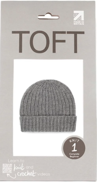 Learn to Knit Hat Kit - Shale