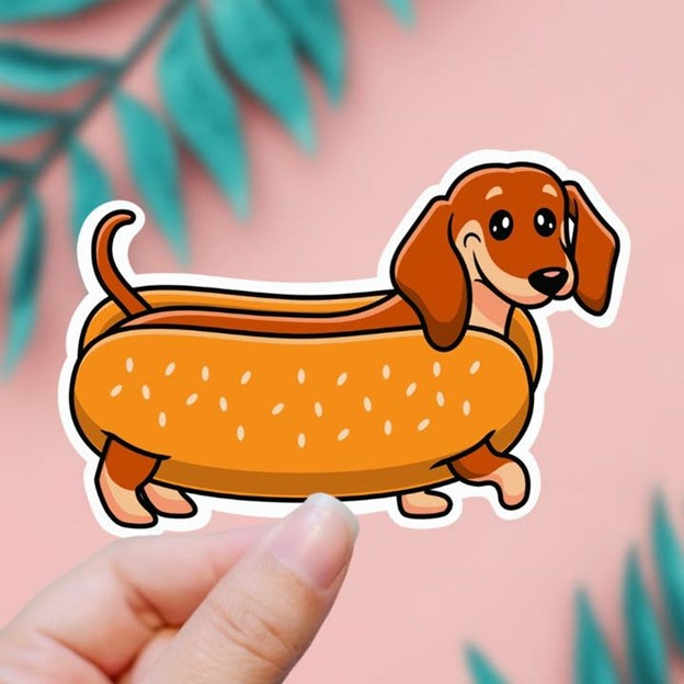 Hot Dog Sticker