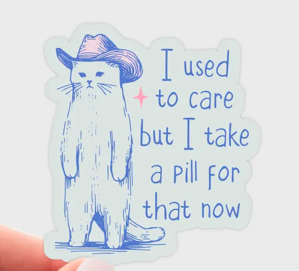 I Used to Care Sticker