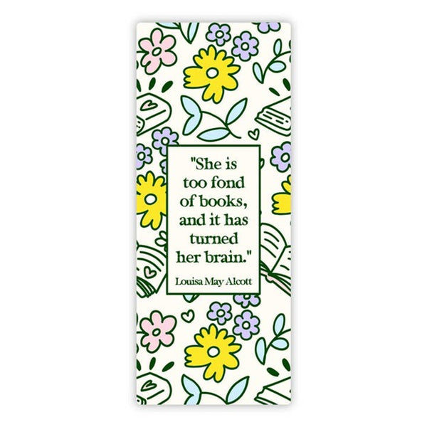 Louisa May Alcott Quote Bookmark Sticker