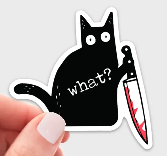 Murder Cat Sticker