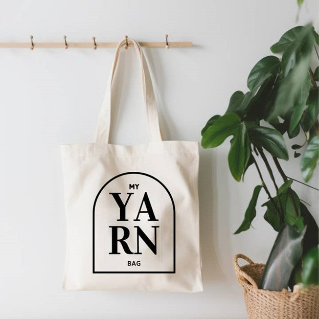 My Yarn Bag Canvas Tote Bag