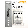 Noir Black Stitch Markers
