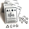 Noir Black Stitch Markers
