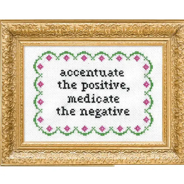 Accentuate the Positive Counted Cross Stitch Kit