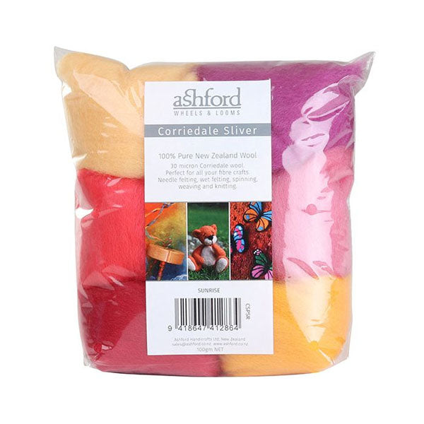 Corriedale Sliver Pack - Sunrise