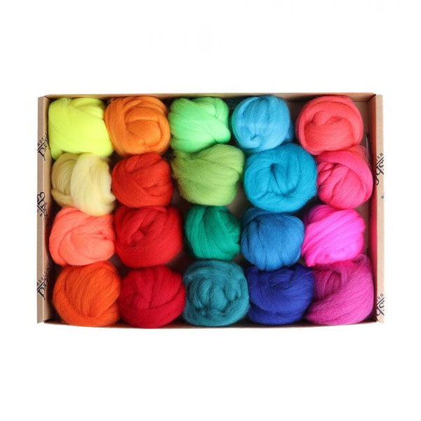 New Zealand Corriedale Sample Pack - Brights