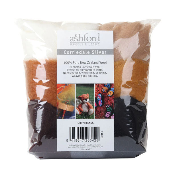 Corriedale Sliver Pack - Furry Friends