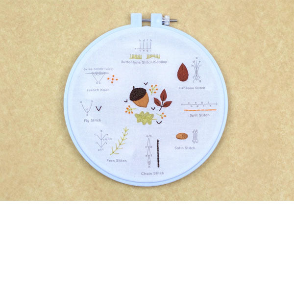 Embroidery Stitch Sampler - Autumn