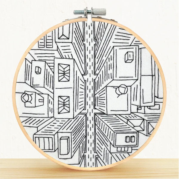 Bird's Eye View, NYC Embroidery Kit