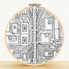 Bird's Eye View, NYC Embroidery Kit
