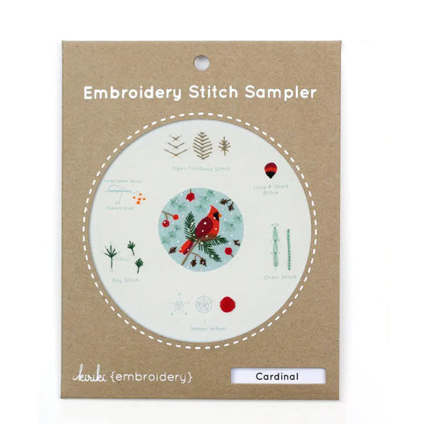 Embroidery Stitch Sampler - Cardinal