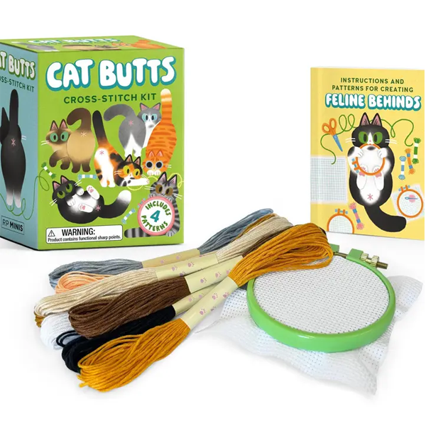 Cat Butts Counted Cross Stitch Kit