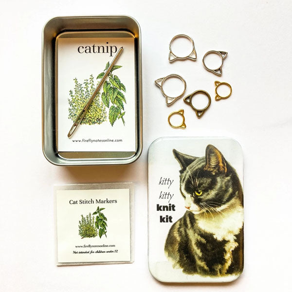 Kitty Kitty Stitch Marker Tin Kit