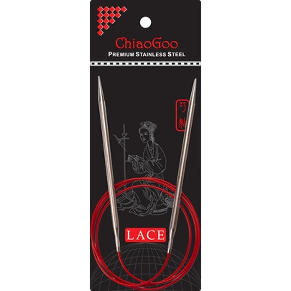 ChiaoGoo Red Lace Circular Needle 16" - 24" - 32" - 40" - 47"
