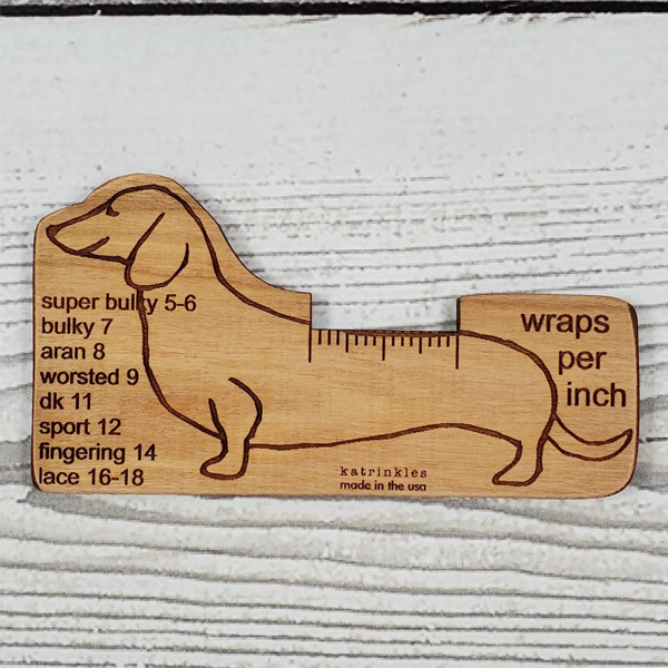 Dachshund Wraps Per Inch Tool