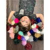 Medium Faux Fur Snap On Pom Poms