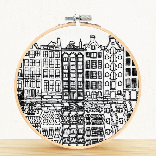 Gingerbread Houses, Amsterdam Embroidery Kit