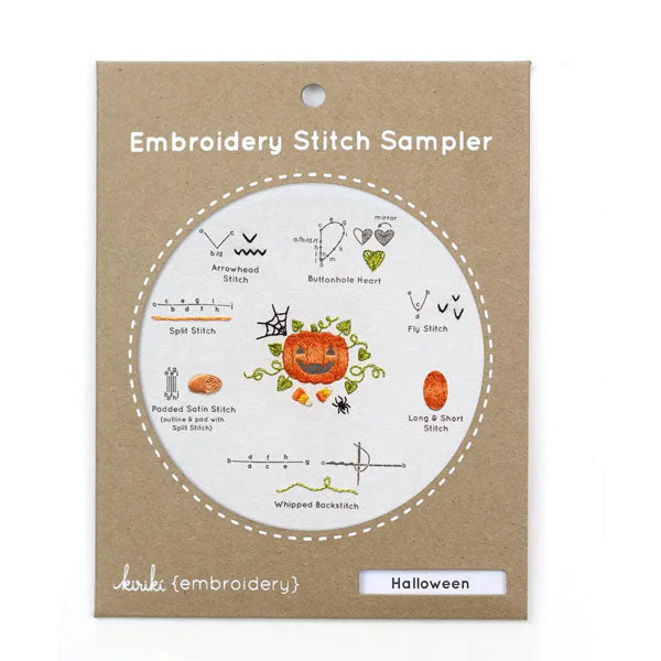 Embroidery Stitch Sampler - Halloween
