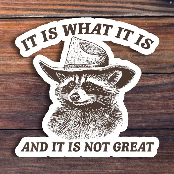 It is What it is and it is Not Great