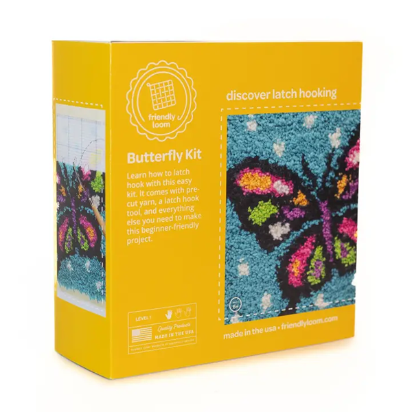 Butterfly Latch Hooking Kit