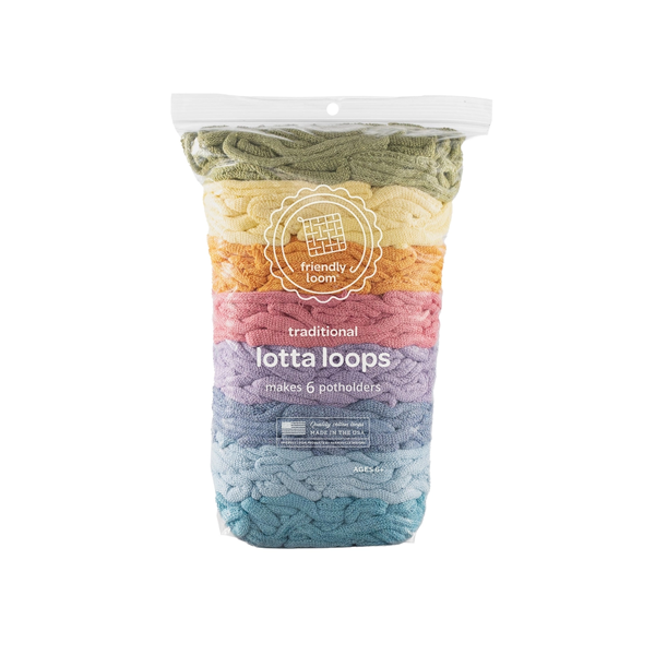 Lotta Loops for Potholder Loom Kits (Traditional Size)