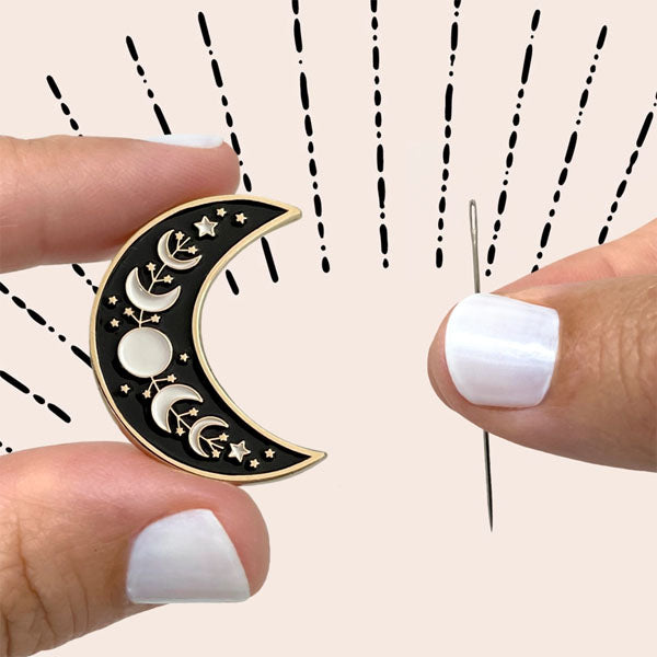 Moon and Stars Magnetic Needle Minder