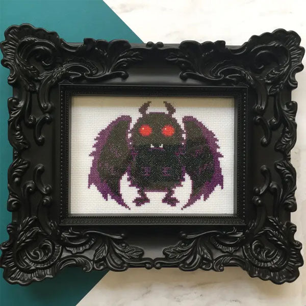 Mothman Counted Cross Stitch Kit