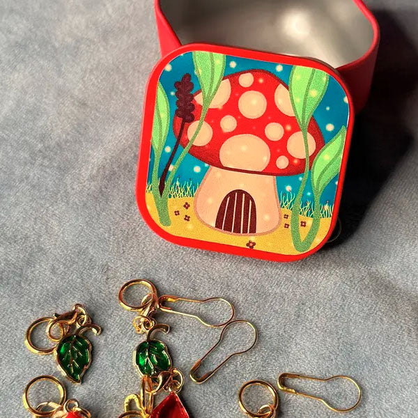 Glowshroom Grotto Stitch Markers