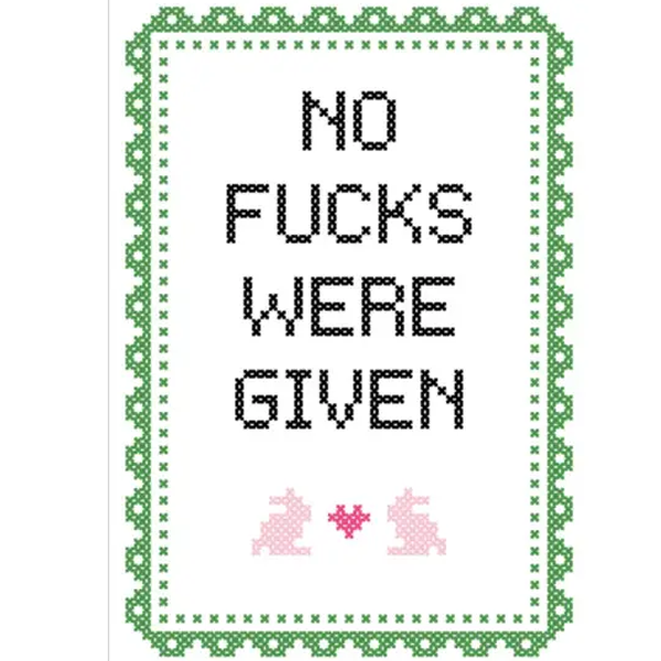 No F*cks Were Given Counted Cross Stitch Kit