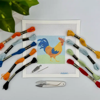 Beginner Rooster Needlepoint Kit
